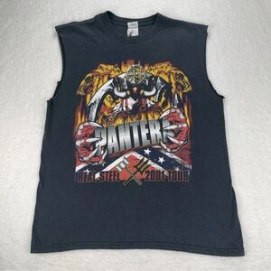 Vintage Pantera Tour T Shirt Men’s Size Large  2001 Real Steel Tour Sleeveless